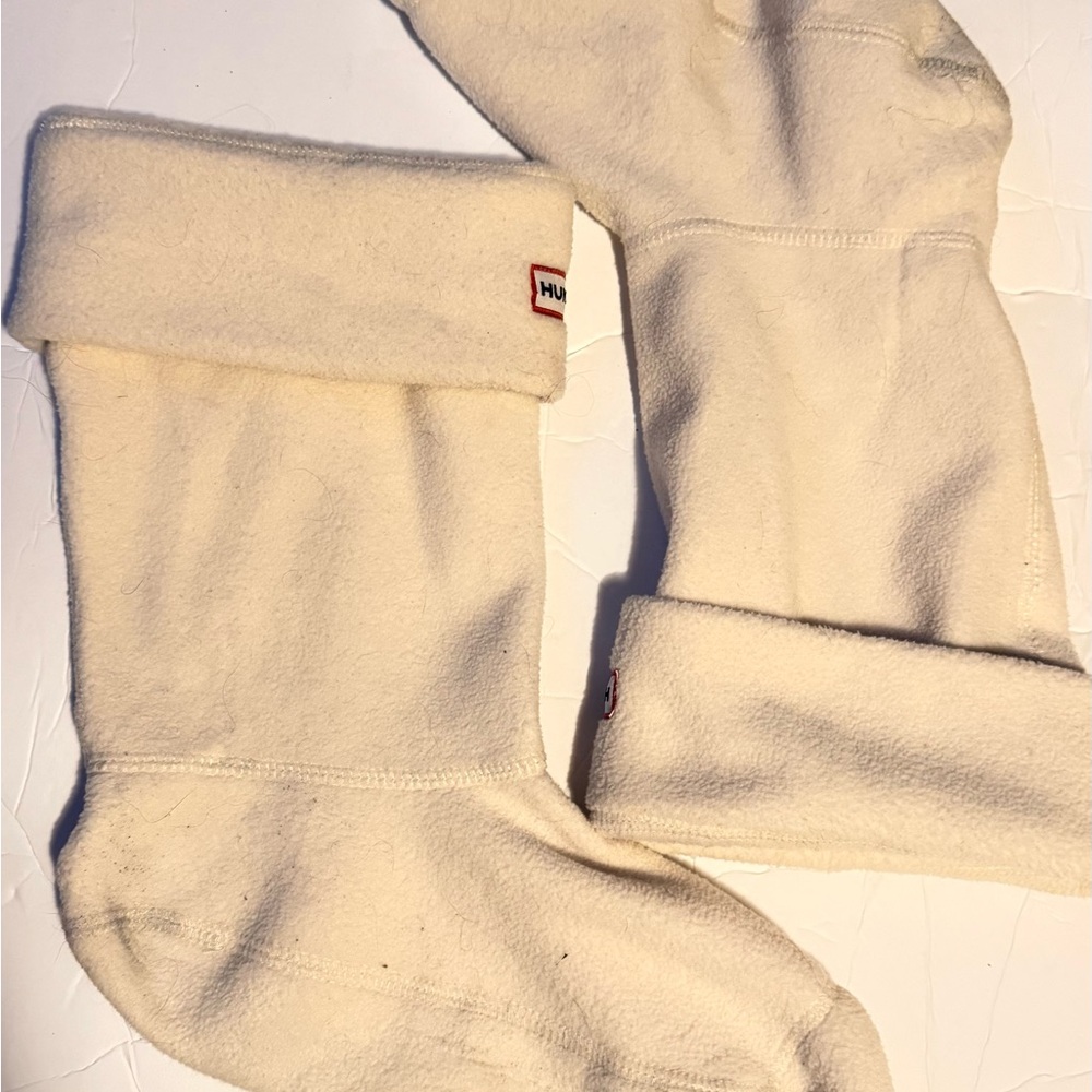 Hunter Beige Short Fleece Boot Liners
